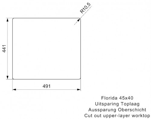 Reginox Florida 45x40 R30776