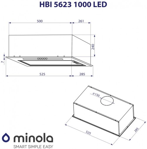 Minola HBI 5623 WH 1000 LED