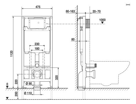 Roca Duplo One A890070020