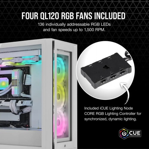 Corsair iCUE 5000X RGB QL White