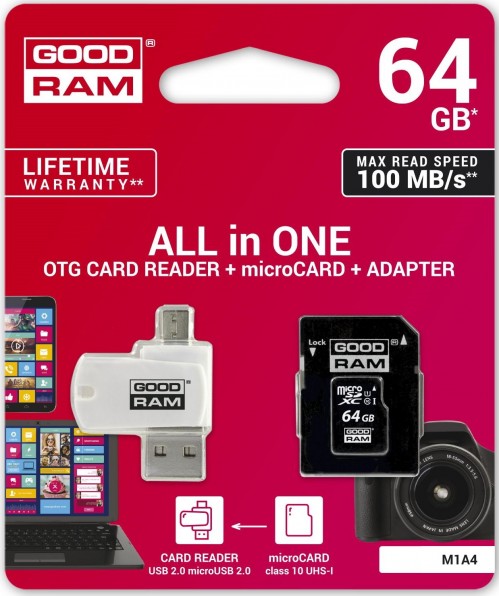 GOODRAM M1A4 All in One microSDXC 64Gb