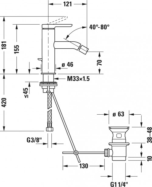 Duravit C.1 C12400001010