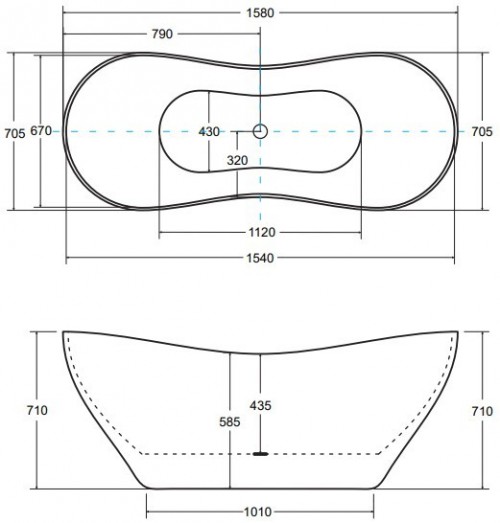 Besco Viya 160x70 WMD-160-V