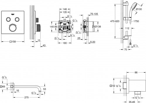 Grohe Grohtherm SmartControl 202801C2