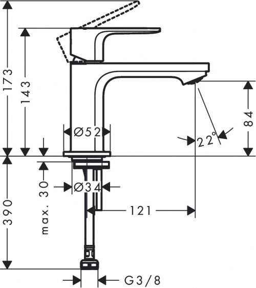 Hansgrohe Rebris E 72506000