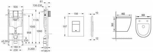 Grohe Solido Even UA38971966C WC