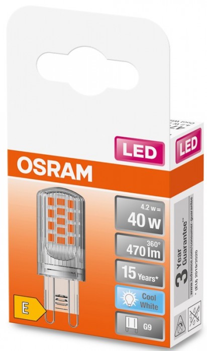 Osram LED PIN 40 4.2W 4000K G9