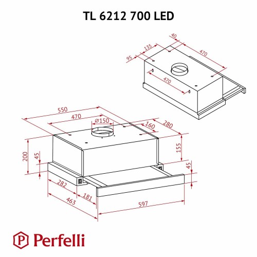 Perfelli TL 6622 Full BL 1000 LED