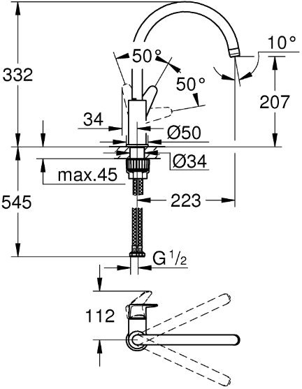 Grohe BauCurve UA122218K0