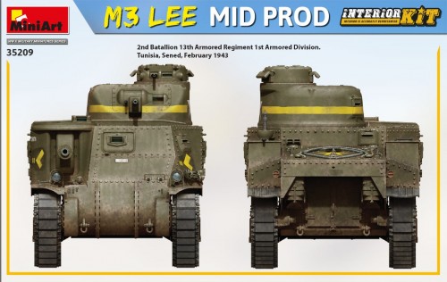 MiniArt M3 Lee Mid Prod Interior Kit (1:35)