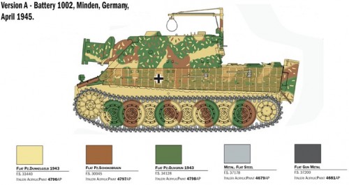 ITALERI 38 cm RW 61 auf Sturmmorser Tiger (1:35)