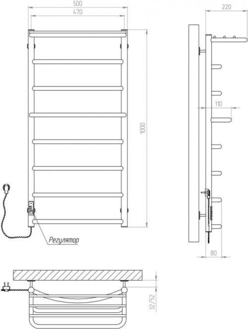 Kosser Kaskad Shelf E L 500x1000