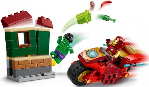 Lego Iron Man with Bike and The Hulk 76287