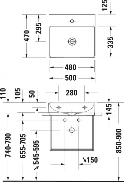 Duravit DuraSquare 2353500041