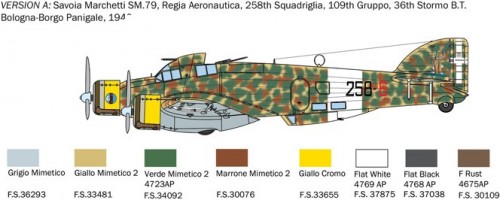 ITALERI S.79 Sparviero Bomber Version (1:72)