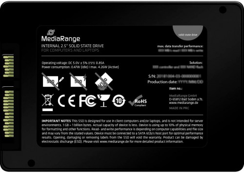 MediaRange 2.5" SATA