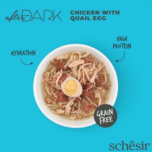 Schesir After Dark Chicken/Quail Egg Canned 80 g