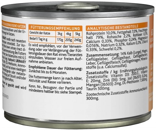 Kattovit Urinary Canned with Veal 185 g