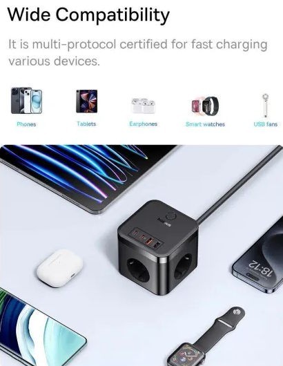 BASEUS PowerCombo 3AC+2U+2C 30W