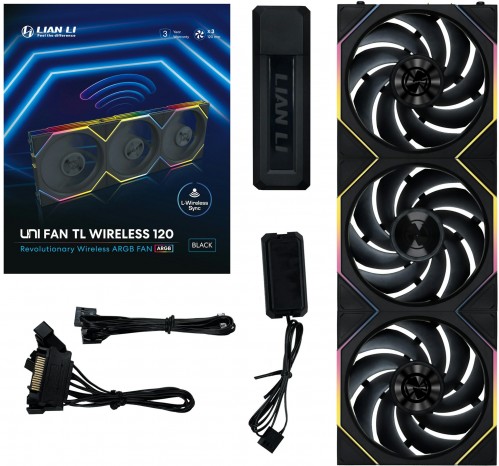 Lian Li Uni Fan TL120 Wireless 3-pack Black