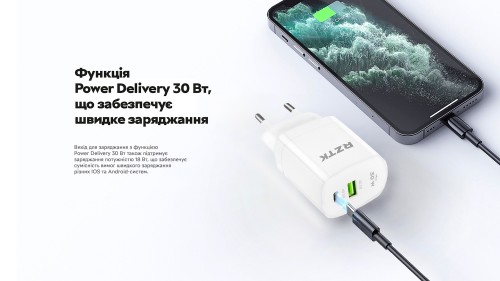 RZTK Block PD 30W USB-A + USB-C