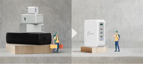 j5create 130W GaN USB-C 4-Port Charger