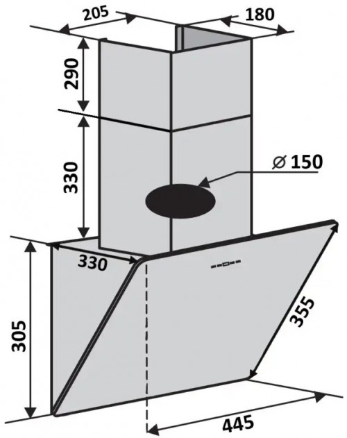 VENTOLUX Mirror 45 BG 700 PB