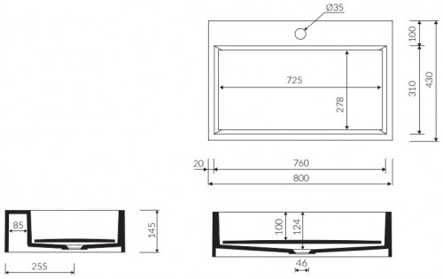 Marmorin Modico 80 350080020