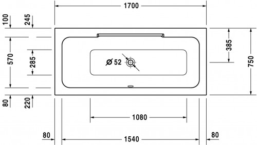 Duravit DuraStyle 170x75 New