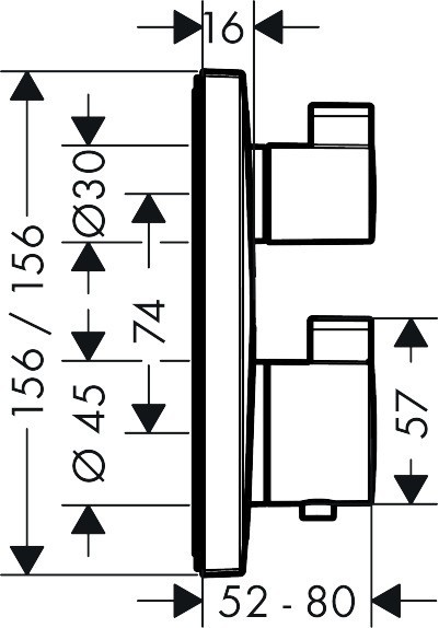 Hansgrohe Ecostat Square 15712