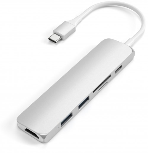 Satechi Slim Aluminum Type-C Multi-Port Adapter V2