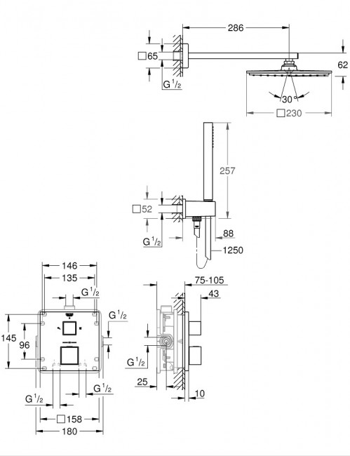 Grohe Grohtherm Cube 34741