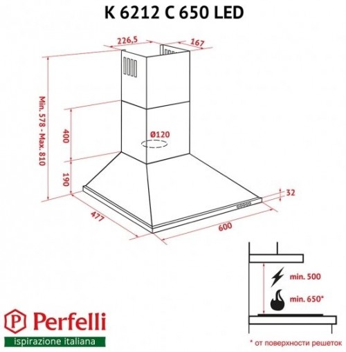 Perfelli K 6212 C IV 650 LED