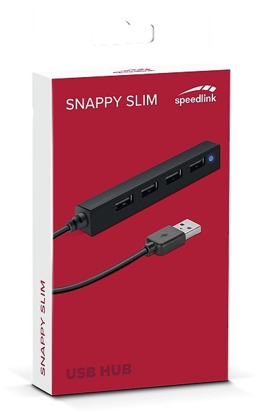 Упаковка Speed-Link Snappy Slim USB Hub 4 Port USB 2.0 Passi