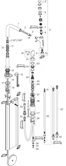 Hansgrohe Metris Select M71 73818000