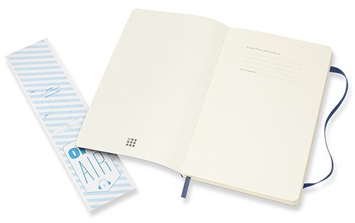 Moleskine Squared Notebook Large Soft Sapphire