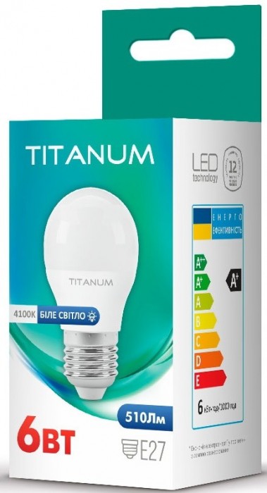 TITANUM G45 6W 4100K E27 TLG4506274