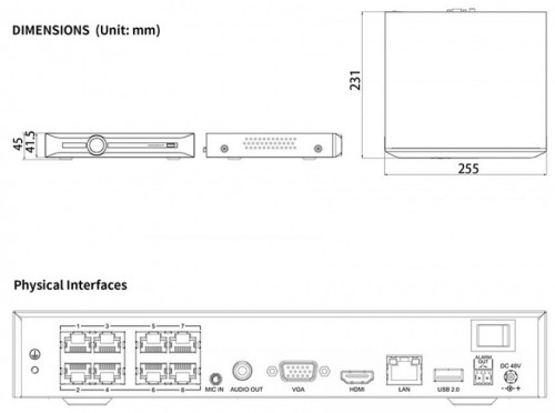 Tiandy TC-R3110 Spec I/B/P8