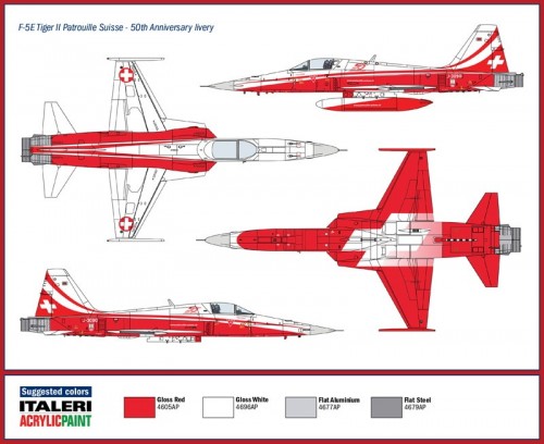 ITALERI F-5E Tiger ll Patrouille Suisse (1:72)