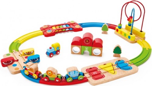 Hape Rainbow Puzzle Railway E3826