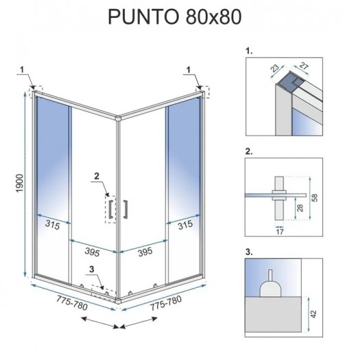 REA Punto 80x80 REA-K0863