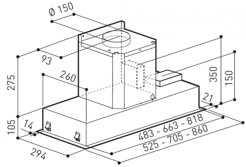 Zirtal CT-STYLE 90 BL GLASS