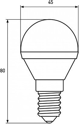 Eurolamp LED EKO G45 5W 3000K E14