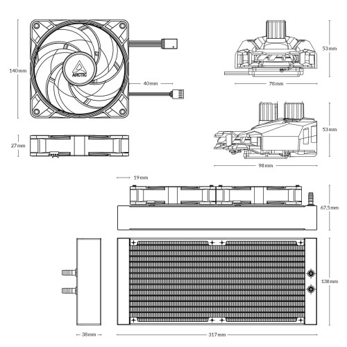 ARCTIC Liquid Freezer II 280 RGB