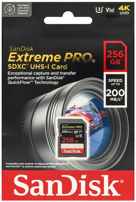 SanDisk Extreme Pro SDXC UHS-I Class 10 256Gb