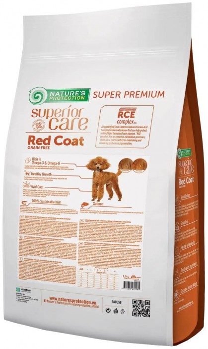 Natures Protection Red Coat Grain Free Junior Mini Breeds 1.