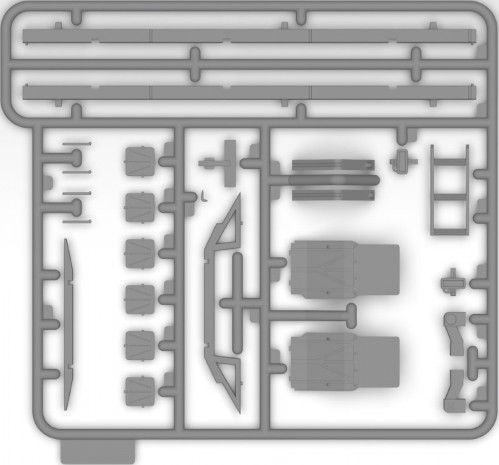 ICM Truck box of military vehicle (KUNG) (1:35)