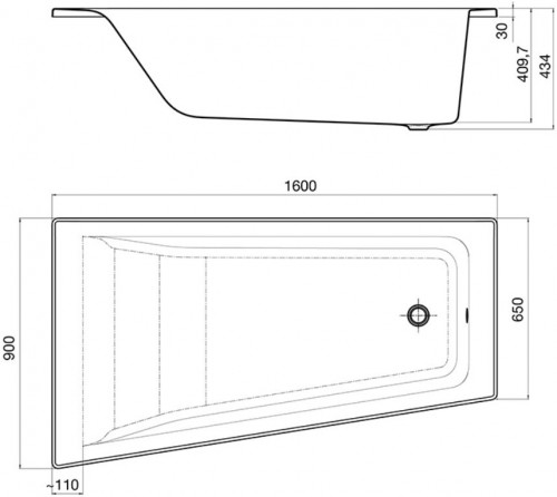 Roca Easy 160x90 A24T300000