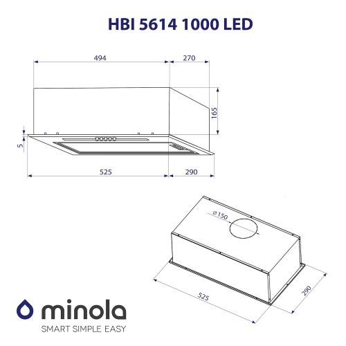 Minola HBI 5614 BL 1000 LED