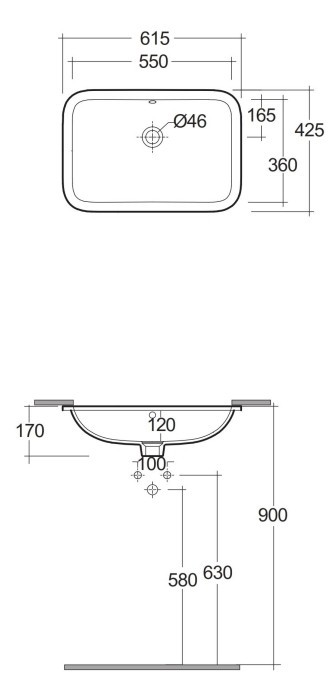 Rak Ceramics Variant 55 VARUC55500AWHA